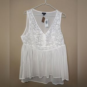 NWT - Torrid sheer babydoll top